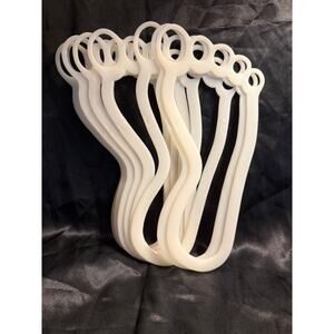 Vintage 90’s Glow in the Dark 10” plastic footprints Set of 8